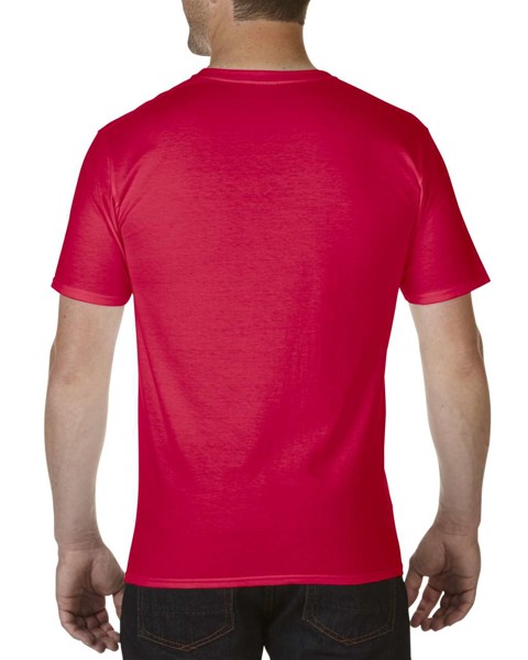 Premium Cotton® Adult V-Neck T-Shirt - Red / L