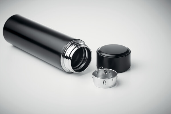 Bottiglia con termometro touch Pole - Nero