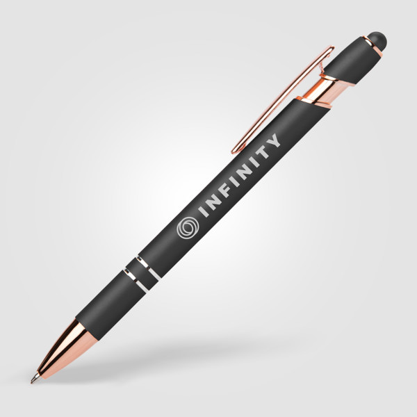 Prince Softy Roségold Metallic Kugelschreiber - m/Stylus