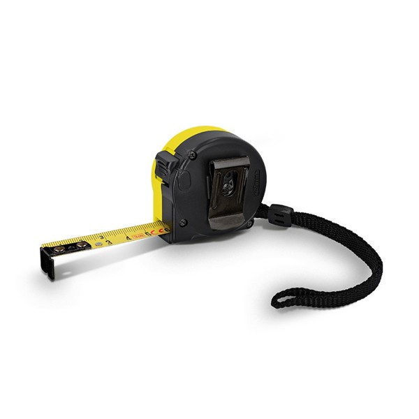 MESURE : METRE RUBAN JAUNE 3m X 16 mm COQUE PLASTIQUE - Jaune
