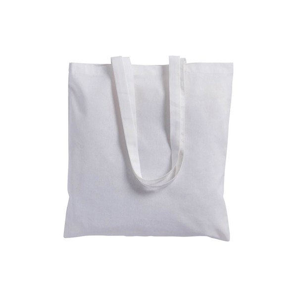 135 G/M2 Cotton Shopping Bag, Long Handles - White