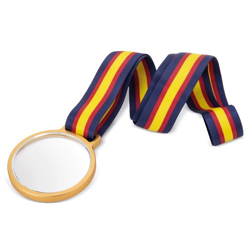MEDAILLE DRAPEAU ESPAGNE “VIKTOR” - Drapeau Espagne/ Blanc