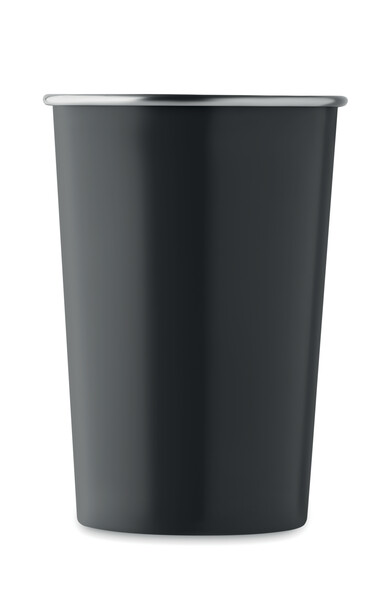 Recycled stainless steel cup Fjard - Black