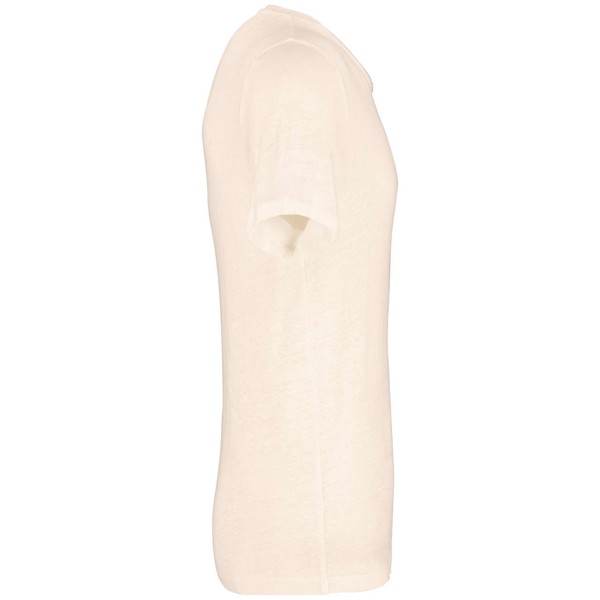 Men's Linen T-Shirt - Ivory / M
