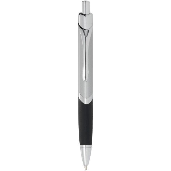 Sobee triangular-shaped ballpoint pen - Silver / Solid Black