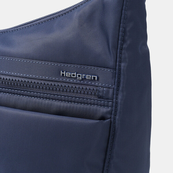 ALEX | Geantă mare crossbody A4 + RFID | 100% RPET reciclat - Hedgren - Total Eclipse