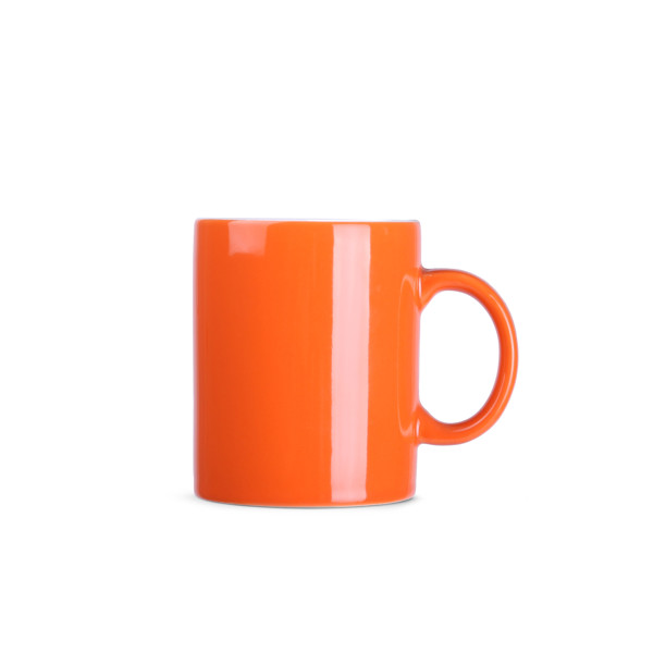 Keramična skodelica Tomek, 210 g, višina 81 mm - Oranžna