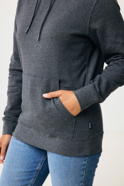 Iqoniq Torres ungefärbter Hoodie aus recycelter Baumwolle - Heather Anthracite / XXXL