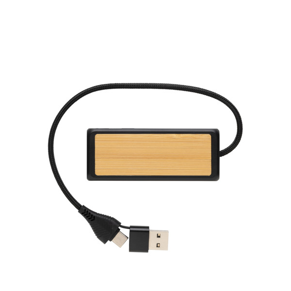 Link USB hub,dual input,2xUSB A,2xUSB C outputs
