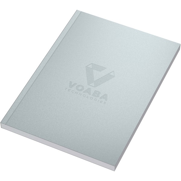 Novella Austen A5 metallic soft cover notebook - 100 sheets - Silver
