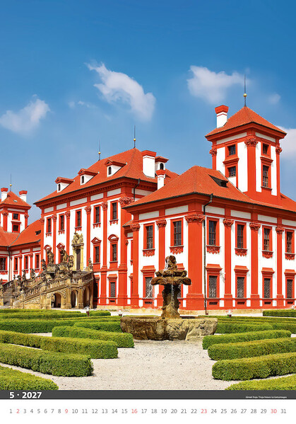 Nástěnný kalendář Praha 2027