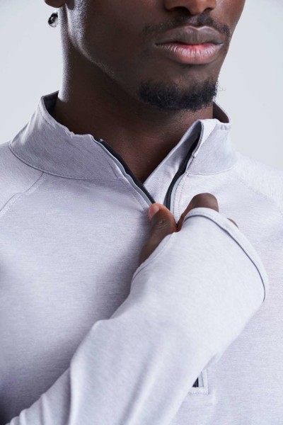 Cool Flex 1/2 Zip Top - Silver Grey / 2XL