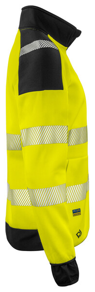 6109 Sweatshirt Full Zip Yellow/black XXL