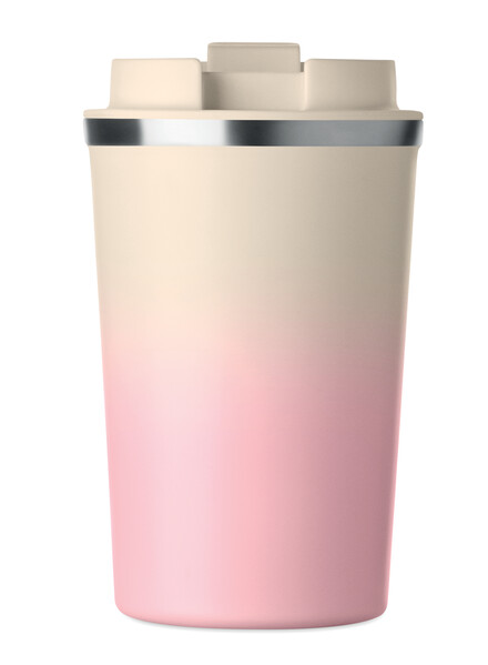 Dvojstenný pohár 350 ml Brace Gradient - Detská ružová