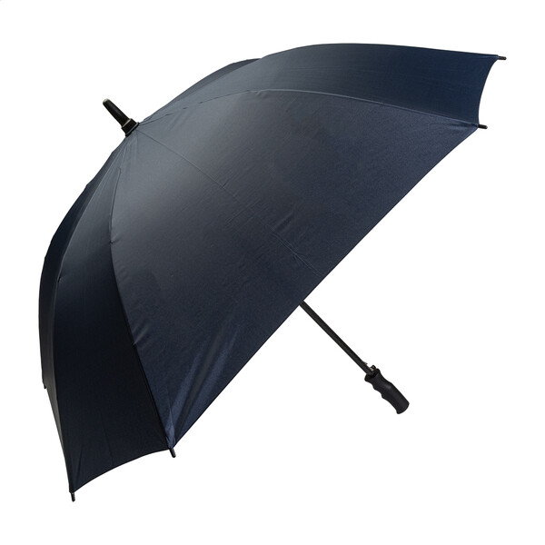 Parapluie carré RPET Quadstorm - Bleu Foncé