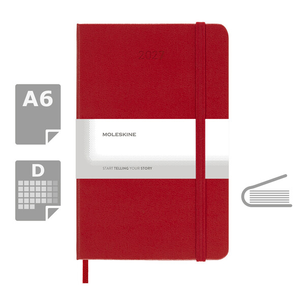 Kalendarz MOLESKINE - Czerwony