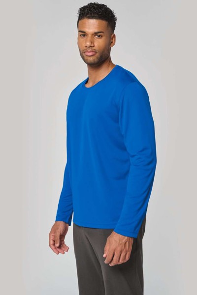 Men's Long-Sleeved Sports T-Shirt - White / L