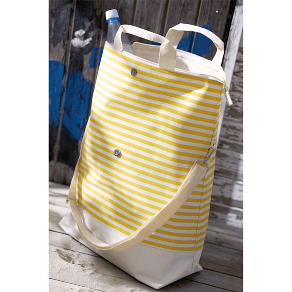 Strandtasche Juist - Beige / Gelb