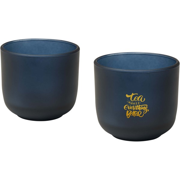 Mal 200 ml Glasbecher – 2er-Set - Hale Blue