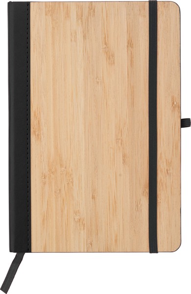 Notitieboek Dorita | Bamboe | A5 | Gelinieerd - zwart