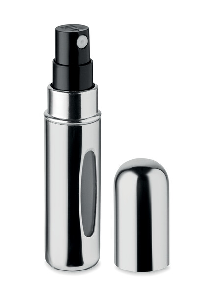 Refillable atomizer bottle 5ml Spray - Shiny Silver