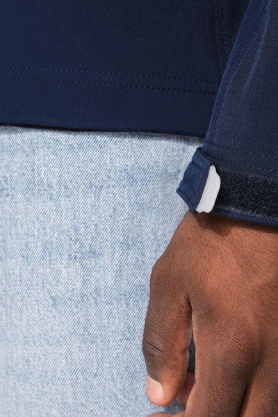 Men's Detachable Hooded Softshell Jacket - Titanium / 4XL