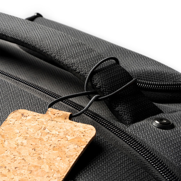 Identificador de maleta personalizado de corcho con tarjeta identificadora