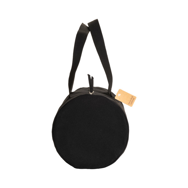 Sport-/Reisetasche Aus Recycelter Baumwolle 280 G/M2 - Schwarz