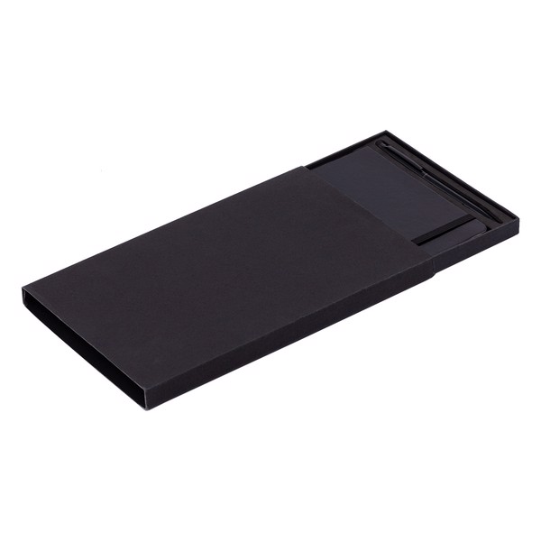 Abrantes notepad & pen set - Black