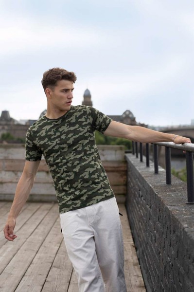 Kamuflažni T - Crvena Camo / L