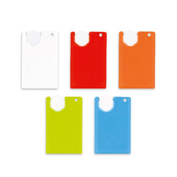 MINI ICE SCRAPER WITH TOKEN HOLDER - Rouge / 