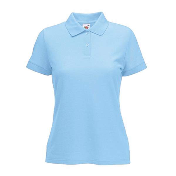 Polo 65/35 Ladies 180G - 65% Poliéster/ 35% Algodão - Branco / M