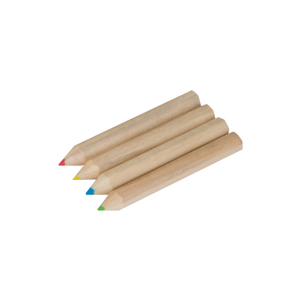 4 colouring pencils set SERAFIN - Brown