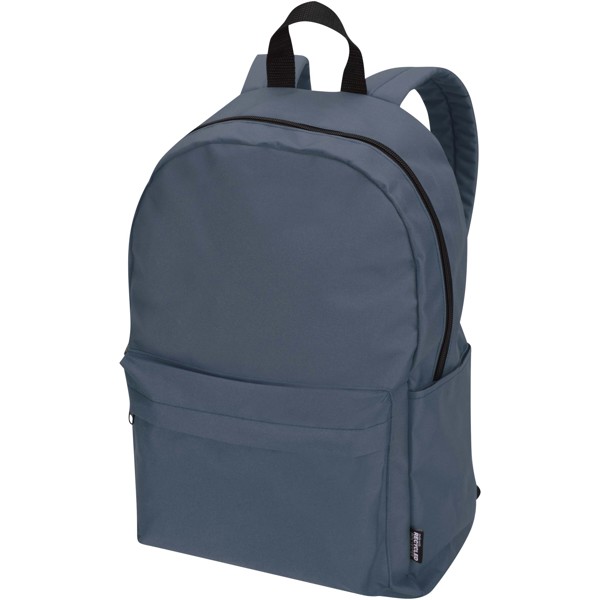 Sac à dos pour ordinateur portable Byron de 16 L et 14" en matériaux recyclés certifiés GRS - Bleu hale