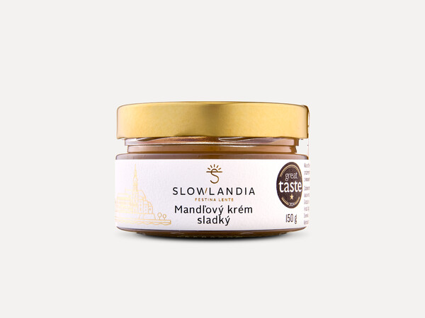 Mandľový krém - jemne sladký 350g sklo