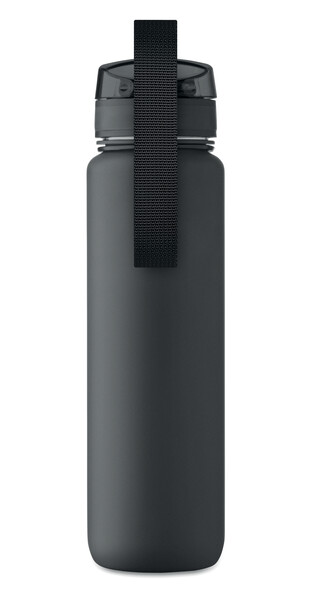 Sports water bottle RPET 1L Isforden Mark - Black