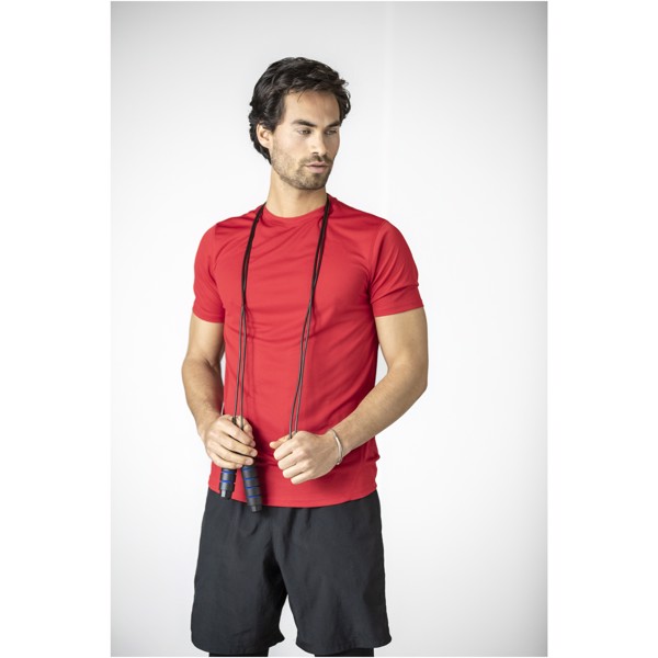 Corde à sauter Austin souple dans une pochette en PET recyclé - Rouge
