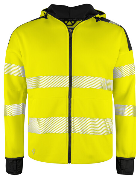 6110 Hoodjacket Yellow/black L