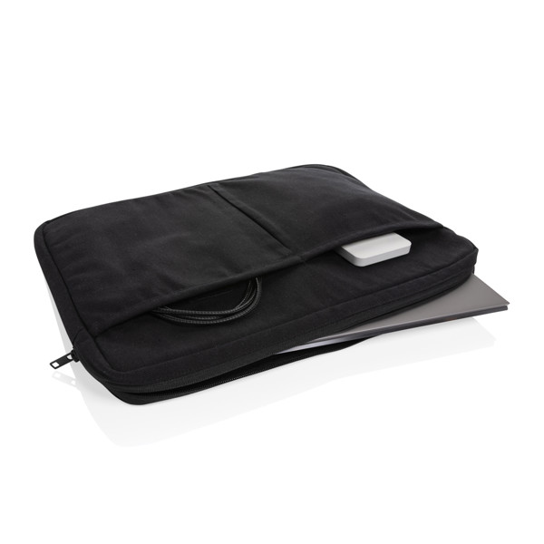 Obal na 15,6" notebook Laluka z recykl. bavlny AWARE™ - Černá