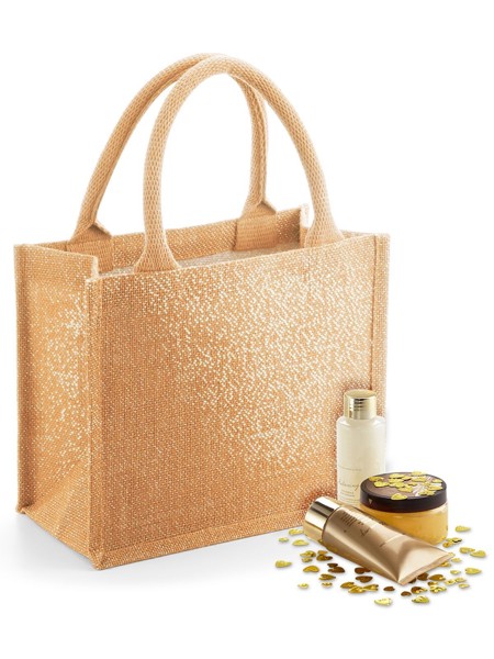 Shimmer Jute Mini Gift Bag