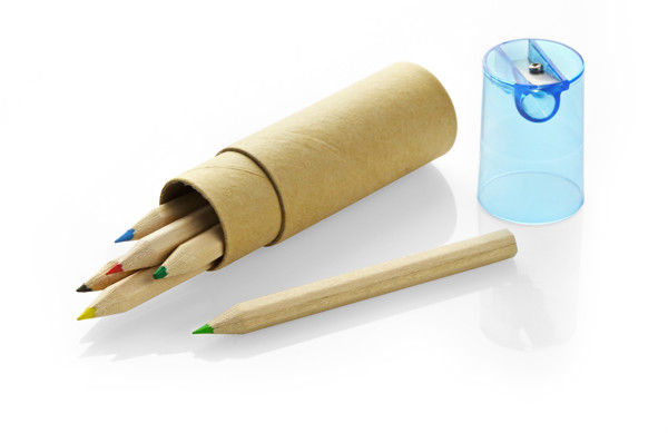 Colour pencils 6 pcs with sharpener FARVE