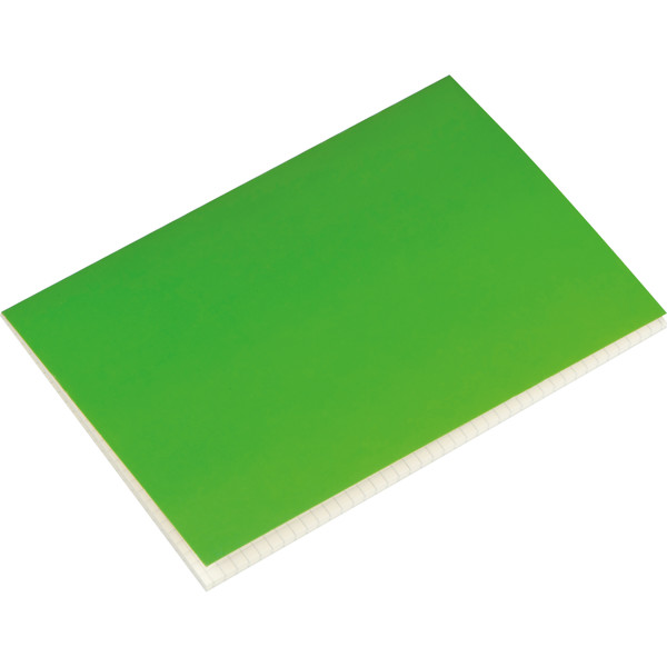 A5 notebook with plaid sheets SILAS - Green