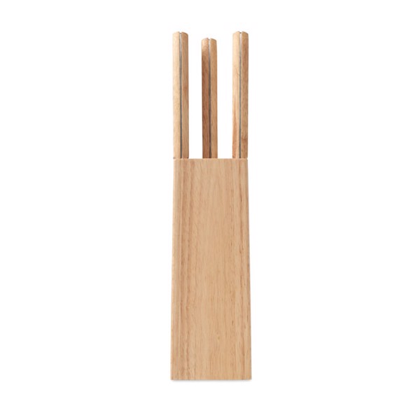 Set de 5 couteaux dans socle Gourmet