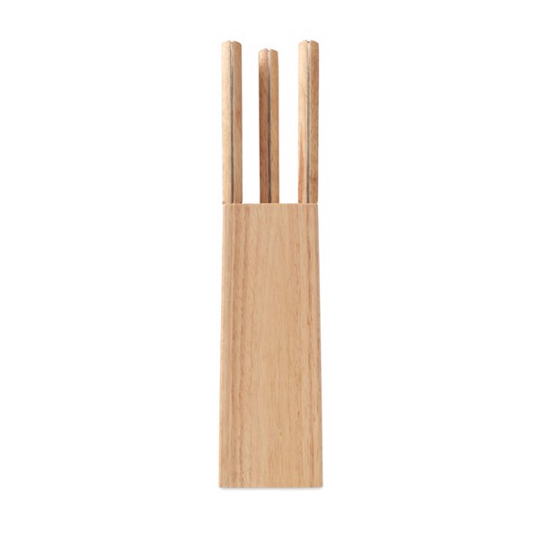 MB - 5 piece knife set in base Gourmet