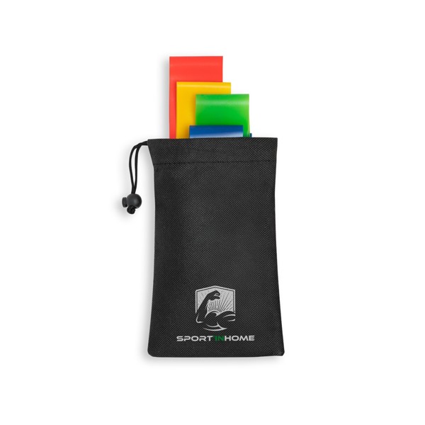 PS - BURPEE. Set of elasticated resistance bands with non-woven pouch