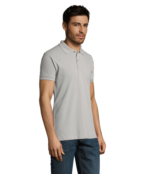 PERFECT MEN Polo homen 180g - Cinza Puro3XL