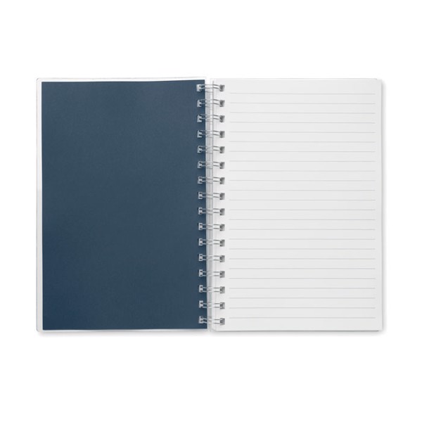 A5 RPET notebook recycled lined Anotate - Blue