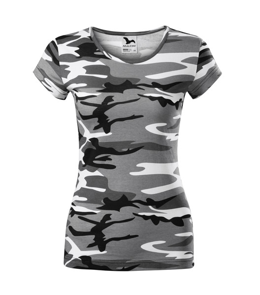 Tričko Dámské Malfini® Camo Pure - Camouflage Gray / XS