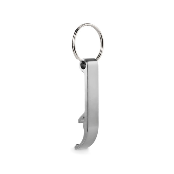 Porte-clés en aluminium recyclé Ovikey - Argent