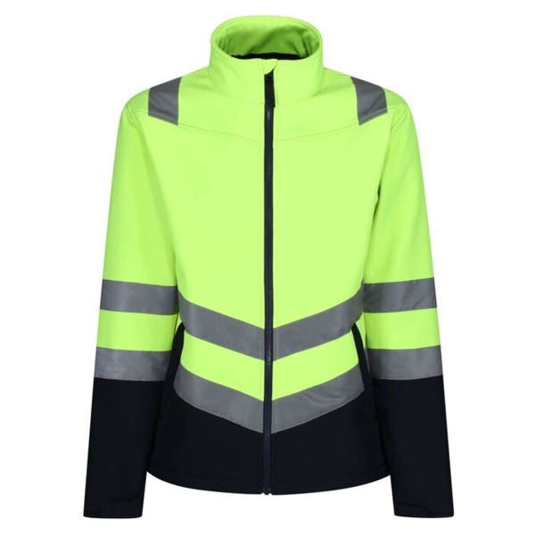 Pro Hi-Vis Softshell Jacket - Yellow / Navy / S